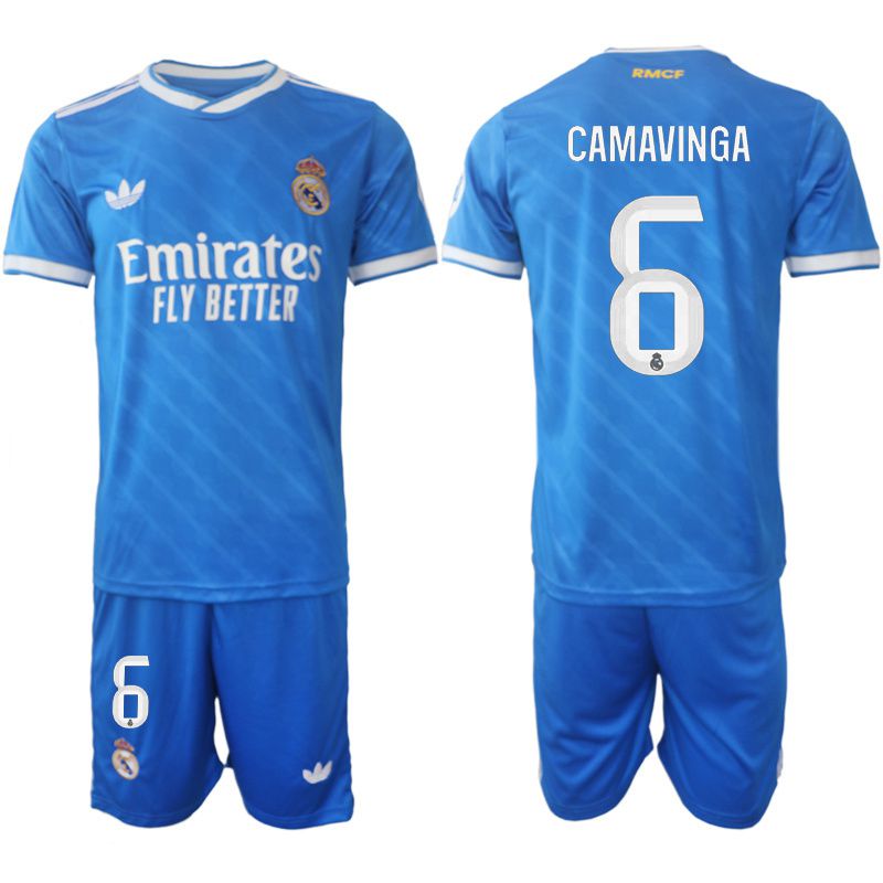 Men 2025-2026 Club Real Madrid away blue #6 Soccer Jersey